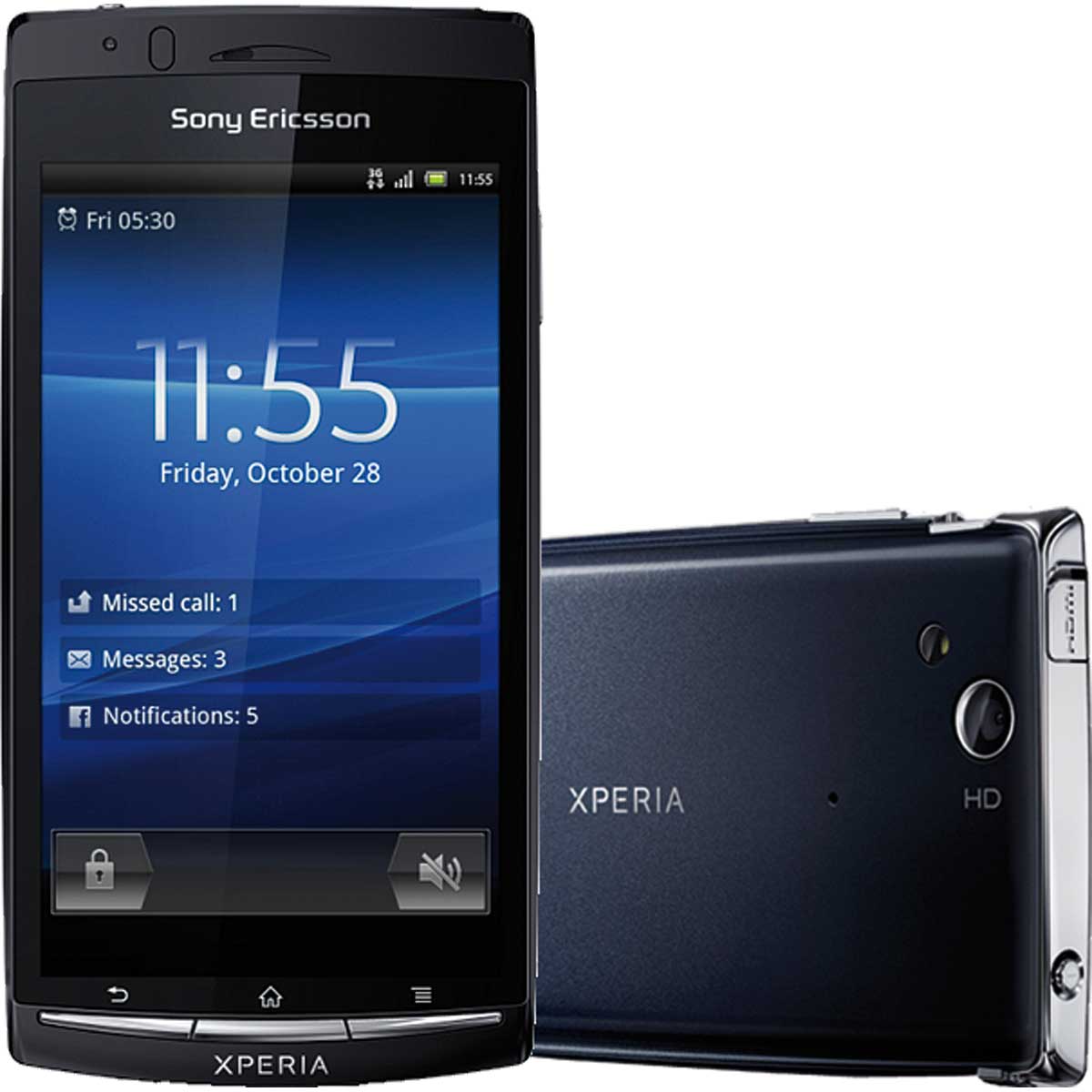 Sony Ericson Xperia Arc S Midnight Blue large image 0