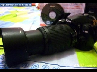 Nikon D3000 Nikkor 55-200 lens