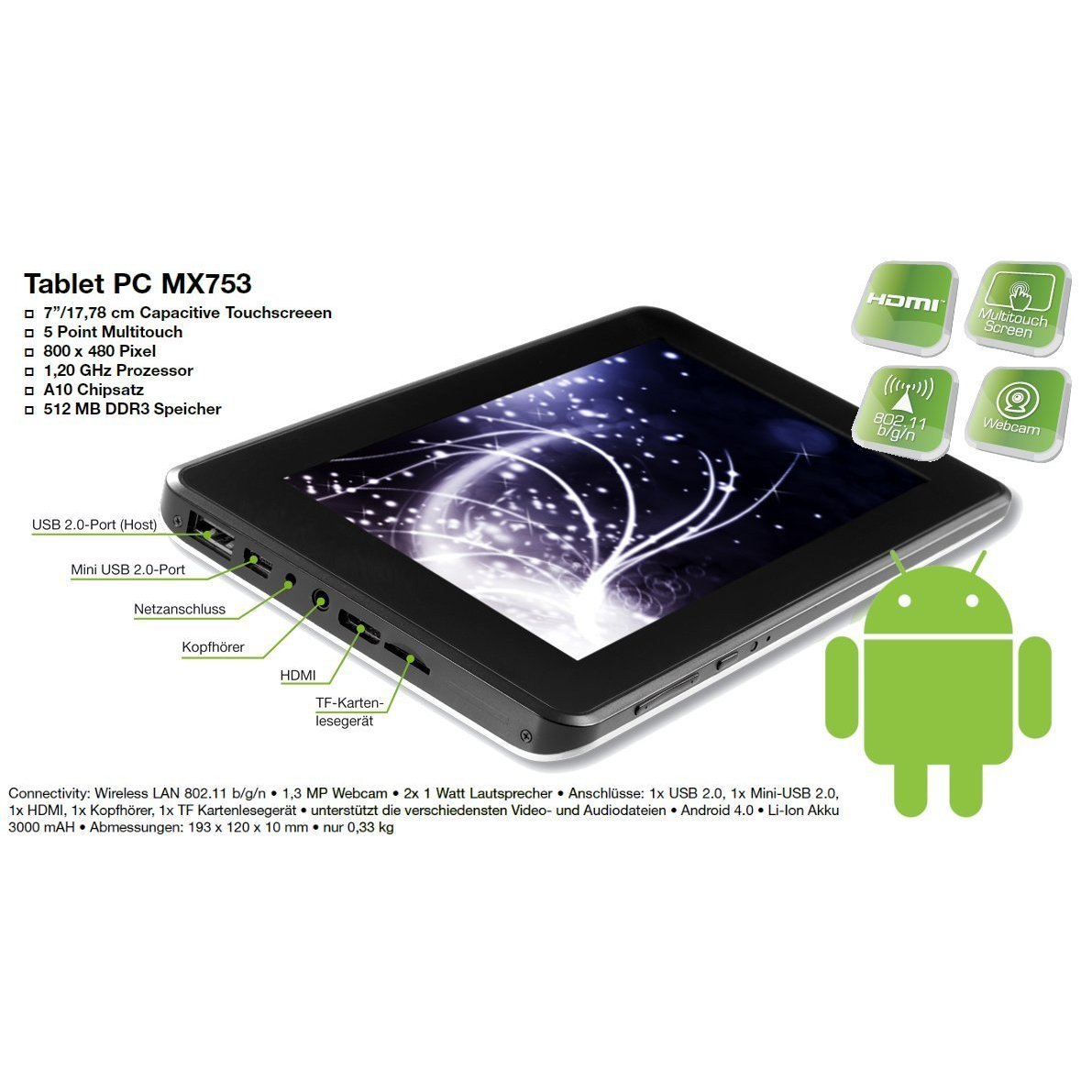 ANDROID E-Board MX753 large image 0