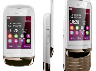 Nokia C2-03 White Golden