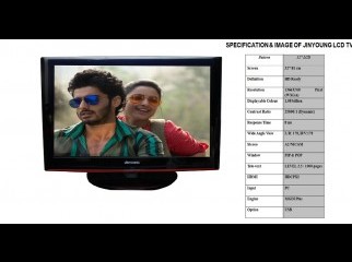 Jinyoung LCD TV Made by Korea 