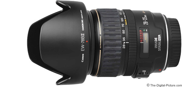 Canon EF 28-135mm f 3.5-5.6 IS USM with hood filter large image 0