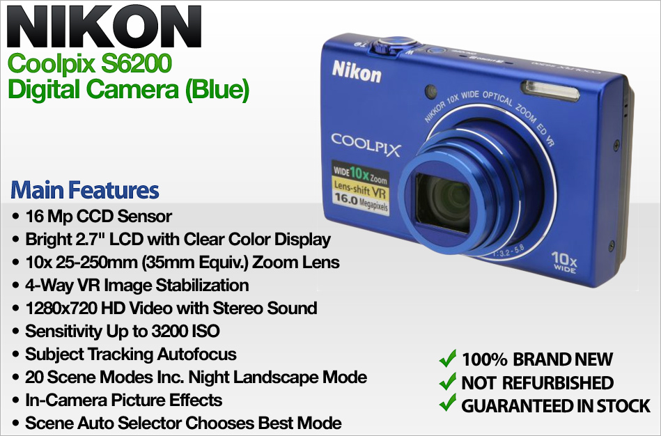 Brand New Nikon Exclusive 16.1mp camera 10x Zoom large image 0