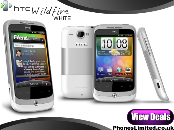 htc wildfire white large image 0