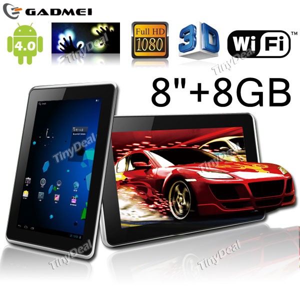 GADMEI T863-WORLD S 1ST 3D ANDROID 4.0 TABLET PC 15 3D MOVIE large image 0