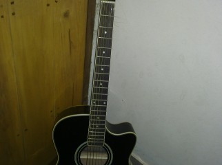 Custom Acoustic Guitar Black