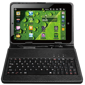 NEW 7 inch Tablet PC with KEYBOARD-LEATHER COVER large image 0