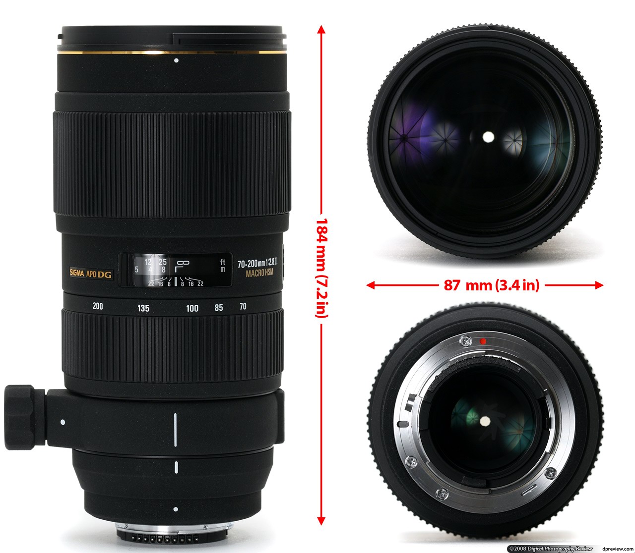 Sigma 70-200mm f 2.8 apo DG EX macro Lens Canon mount  large image 0