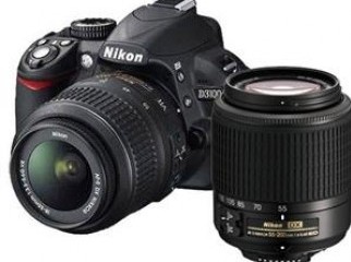 Nikon D3100 with 18-55mm and 55-200mm