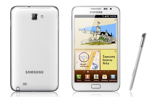 Samsung Galaxy Note White Colour GT-N7000 large image 0