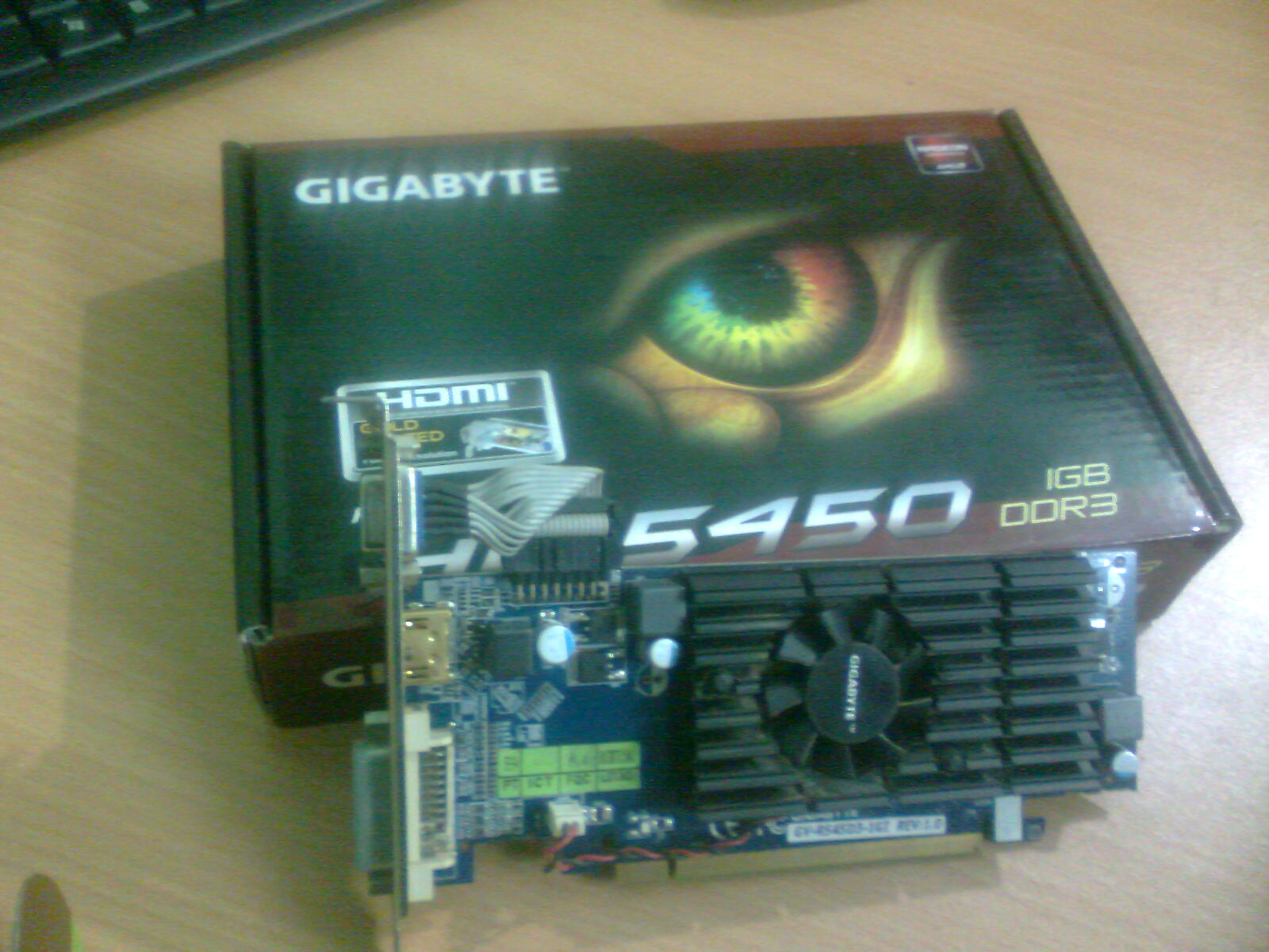 Gigabyte radeon HD 5450 graphics card for urgent sale large image 0