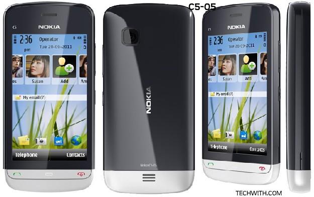 Nokia c5 06 full touch symbian  large image 0