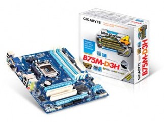 Gigabyte GA-B75M-D3H with 2.8y Warranty Box Everything