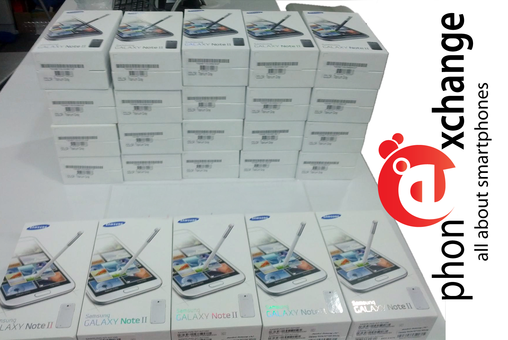 SAMSUNG NOTE II BRAND NEW INTAC BLACK WHITE 55000 TK large image 0