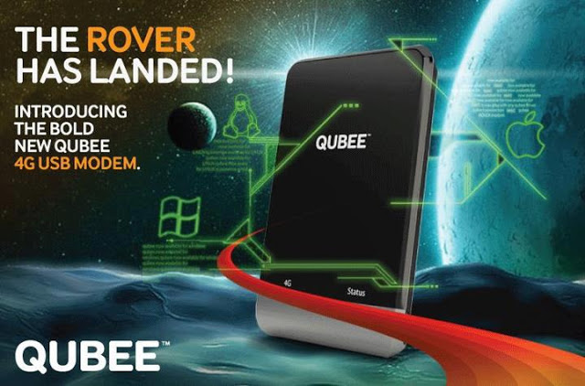 Qubee Rover 4G Black Postpaid Modem large image 0