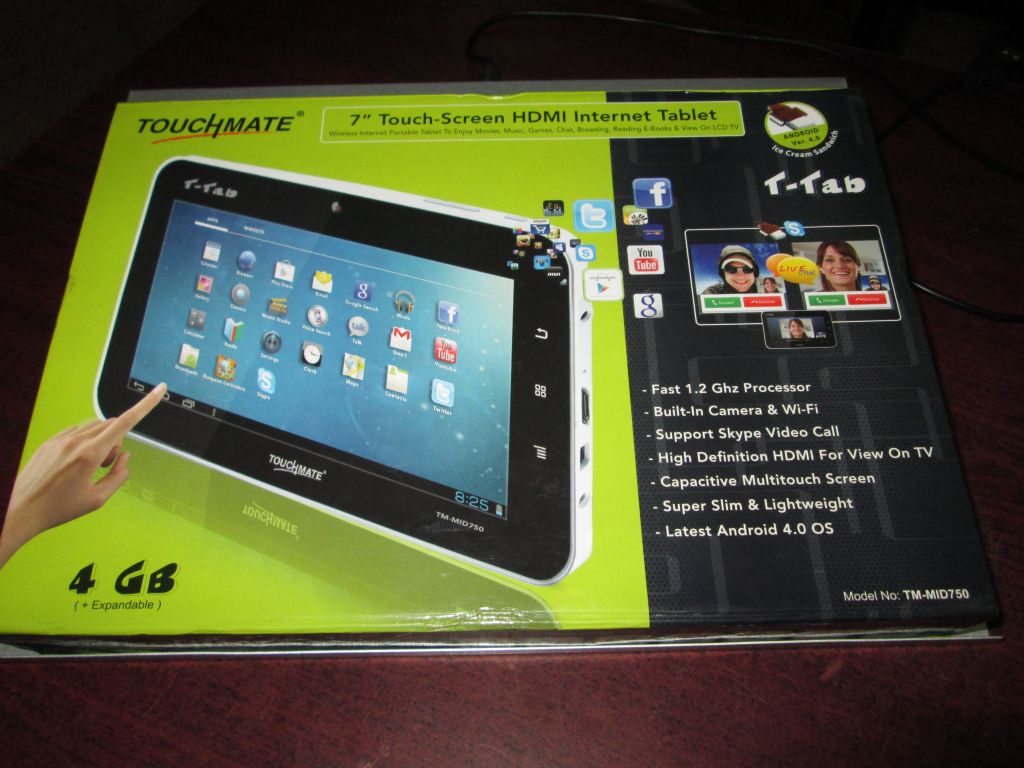 7 Touch-Screen HDMI Internet Tablet Android-Ice Cream  large image 0