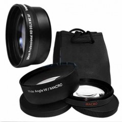 Wide Angle Macro Lens Telephoto for 58MM Canon EOS