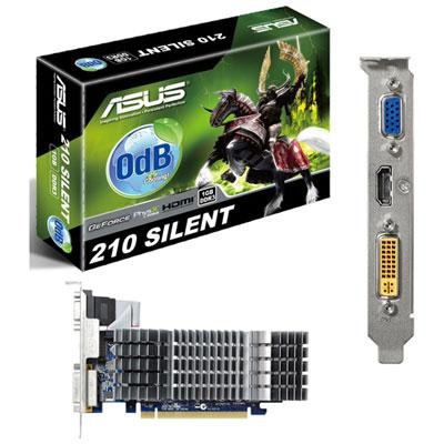 ASUS NVIDIA GeForce 210 silent 1GB Graphic Card DDR3 large image 0